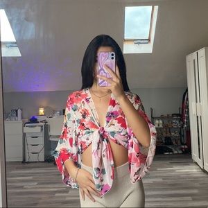 Forever 21 tie wrap top